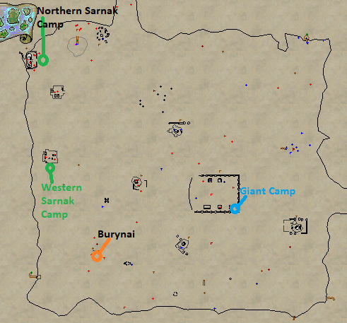 Frontier Mountains Leveling Locations